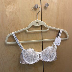 Aubade Earl Taupe Cream Lace Underwire Bra